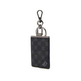 Daks (신세계강남점)DBHO1F138BK LOUIS PVC블랙 가죽 DD로고 장식 키링 (DB HONG KONG GANGNAM) DBHO1F138BK LOUIS PVC Black Leather DD Logo Decorative Keyring