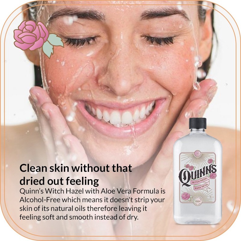 Quinn’s Alcohol Free Witch Hazel with Aloe Vera 16 Ounce