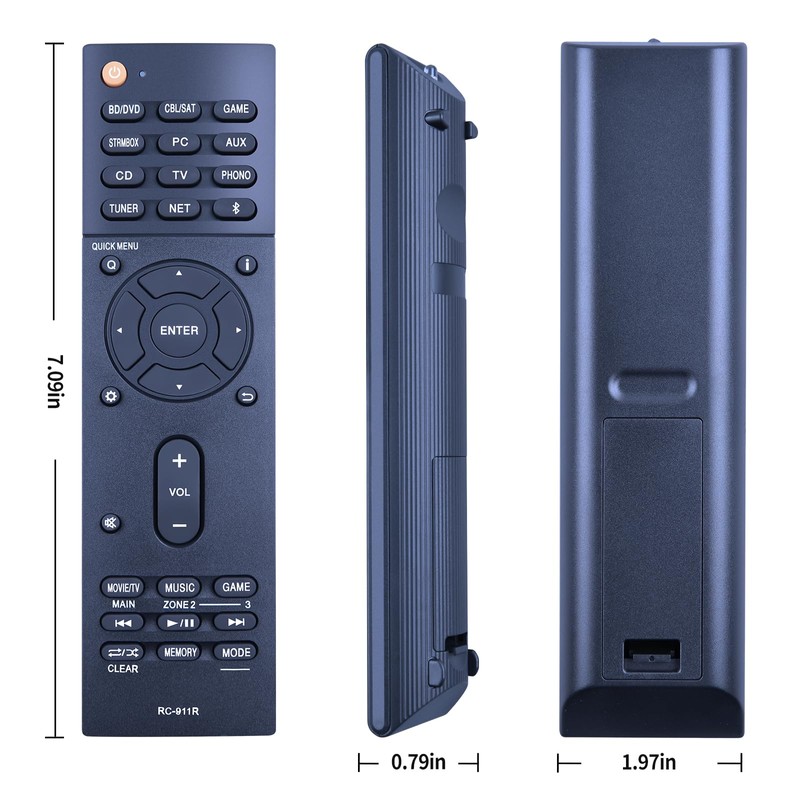 TV Remote Control for RC‑911R for ONKYO TX‑NR578 TX‑DS787 TX‑NR777