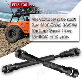 2pcs RC Drive Shaft 77-101mm for 1/10 SCX10，SCX10-II RTR,（77-101mm）