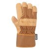 Carhartt Men's Insulated Duck Synthetic Leather Safety Cuff Glove, Brown,