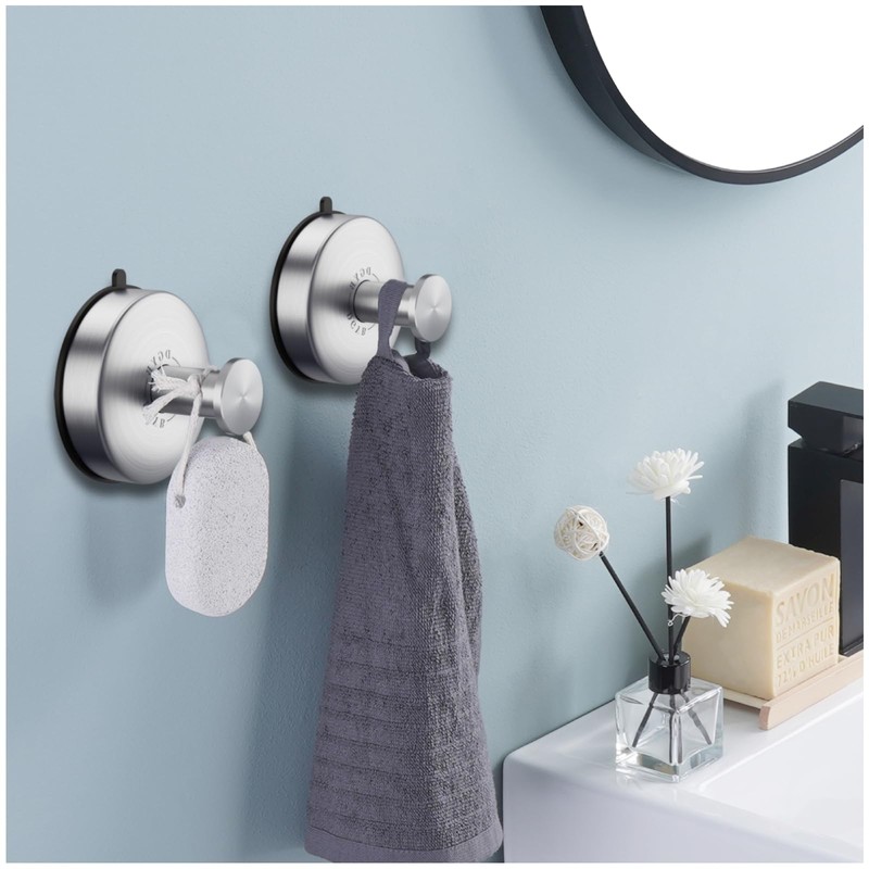 DGYB Suction Cup Hooks Set of 2 Suction Bathroom Hook