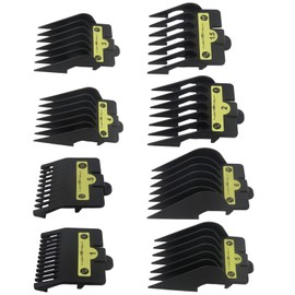 8pcs Clipper Guards for BBlissPRO Barberology FX870 FX880 FX825 FX673 Clippers,Trimmer Replacement Guards for BBliss Clippers,Black