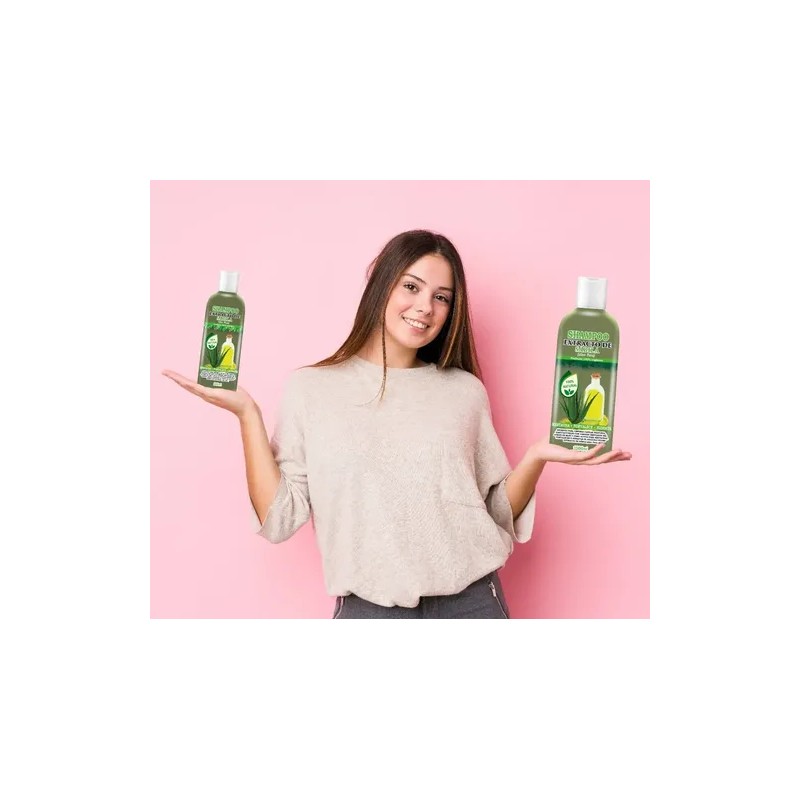 Shampoo Aceite De Bergamota 1l + Shampoo Extracto Sabila 1l