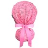 Gorro Quirúrgico Mujer Hombre Coleta Trabajo Cintas Botones Cabello Largo