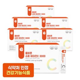 Correct Super Vitamin C 3000 90 sachets, 6 boxes (18-month supply, 540 sachets) / 올바른 슈퍼 비타민C 3000 90포 6박스 (총 18개월분 540포)