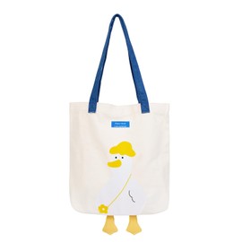 Phaoullzon Cute Canvas Tote Bag - Funny Duck & Goose Hobo Shoulder Crossbody Bag