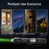 LETEAPII Green Light Flashlight Rechargeable, Long Range Adjustable Focus Tactical