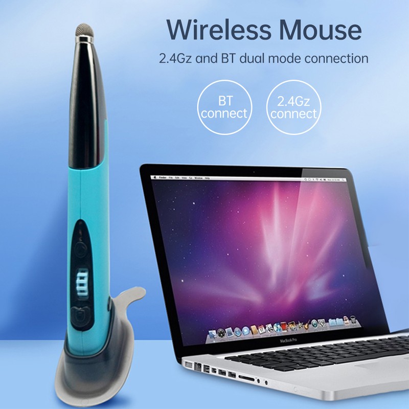2.4G Wireless Mouse Pen 4 Keys Vertical Pen-Shaped Stylus BT