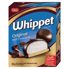 Whippet Original Chocolate Covered Marshmallow Cookies,250g/9oz., Imported from Canada)