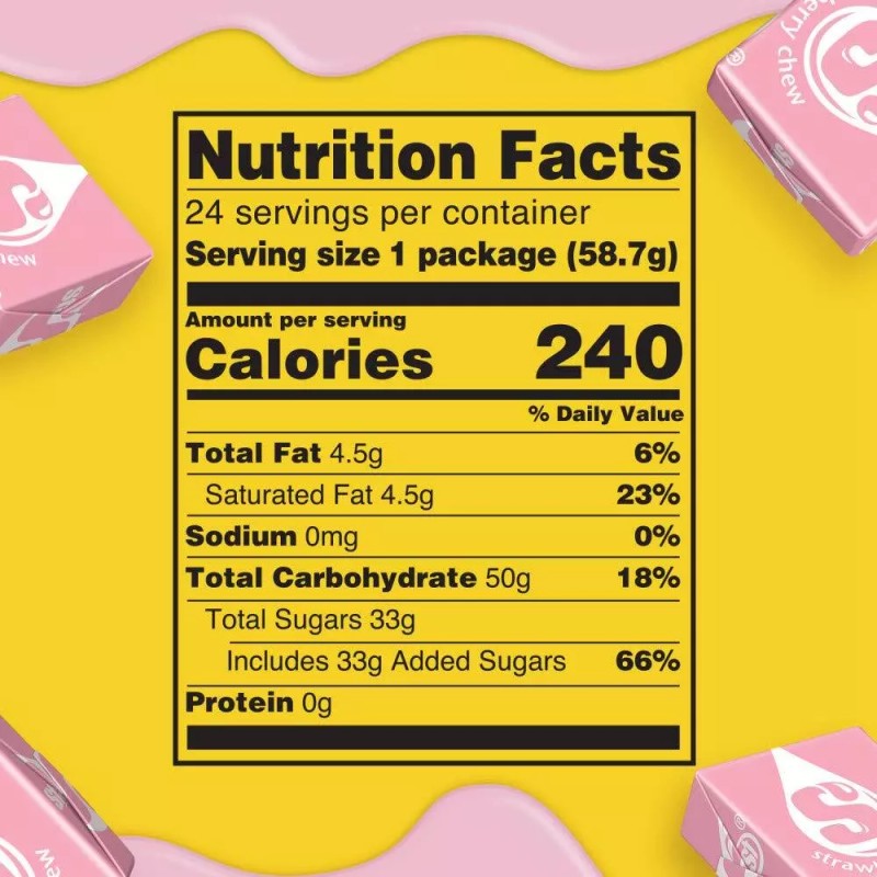 STARBURST All Pink Fruit Chews Candy Bulk Pack 24 Count