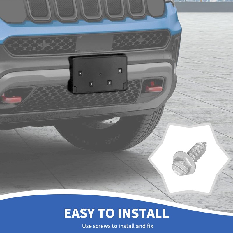 RAZPOY Front License Plate Bracket Holder Mount Frame Compatible with