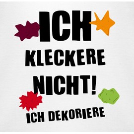 Shirtracer - Baby Bib - Sayings - Ich kleckere nicht!, 3 White