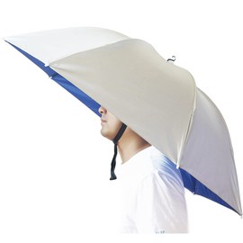 Bocampty Umbrella Hat, 37 inch Fishing Hat Hands Free Foldable UV Protection Umbrella Cap Adjustable Headwear for Fishing Golf Camping Beach Gardening Sunshade Outdoor