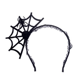 Fdesigner Spider Hallwoeen Headband Black Gothic Headpiece Cute Costume Hair Accessories