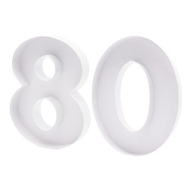 30.5cm Cardboard Number Fillable Charcuterie Board Sweet Tray Birthday Decorative Shaped Box (Number 80)