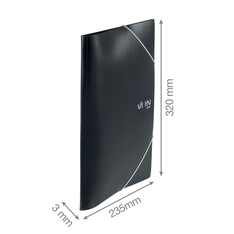 VON Leitz 30071099 Folder with Elastic Closure, PP Folder, for