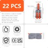 XALXMAW 22Pcs Lever Wire Connectors, 1 in 2 Out Mini