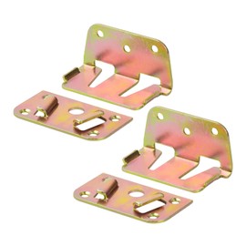 Furniture hardware, sturdy set of 2 centre beam connectors, wooden bed hardware connectors, practical bed fasteners, for optimal safety and durability of your bed
