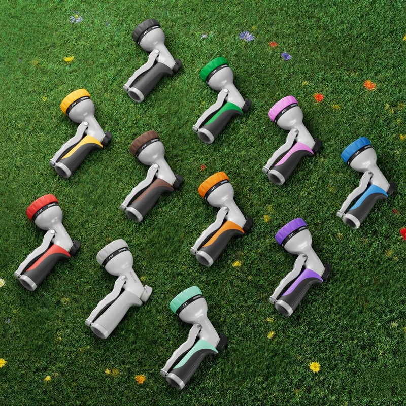 RESTMO Garden Hose Nozzle, Heavy Duty Metal Water Hose Nozzle