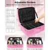 Relavel Extra Large Makeup Case Travel Train Case Professional Makeup