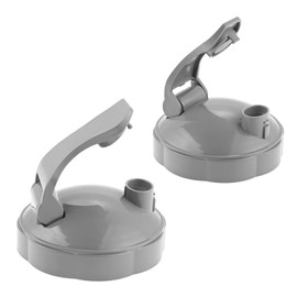 DRELD Pack of 2 Flip Top To Go Lids for Nutribullet Accessories 600W/900W, Resealable Cup Lid, Nutribullet, Hinged Lid Compatible with Nutri Bullet Mixing Cup 18oz/24oz/32oz