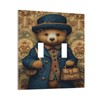 Decorative Art Light Switch Covers,2 Gang Double Toggle,Wall Plate,Switchplate Faceplate,Cute