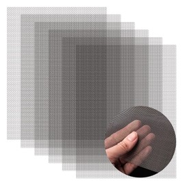 AMZDEPOT 6 Pack 12x8 Inch Stainless Steel Wire Mesh Screen for DIY Projects, Vent, Cage, Garden, Window, Filter - Never Rust