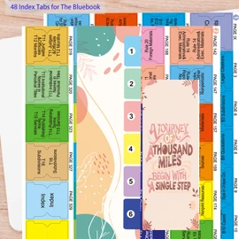 Index Tabs for The Bluebook: A Uniform System of Citation 21st Edition. Color-Coded and Laminated The Bluebook Tabs,with Page Markers and Alignment Guide & Bookmark(Book not Included)