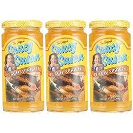 Saucy Susan Apricot Peach Sauce 9.5oz (Large Jars) - 3 Unit Pack