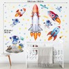 DECOWALL SG2-2416 Rocket Astronaut Wall Stickers Outer Space Wall Decals