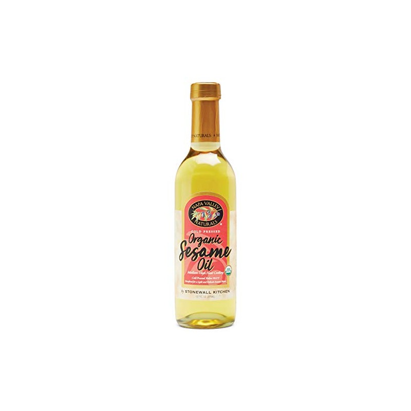 Napa Valley Naturals Organic Cold Pressed Sesame Oil, 12.7 Ounce