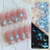 100Pcs Iridescent Aurora Nail Rhinestones 3D Nail Charms Multi Shape
