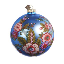 Raz Imports 2024 Easter 4.75" Vintage Floral Ball Ornament
