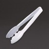 Kristallon White Tongs 9In Kitchen Buffet Cooking Food Serving Utensil