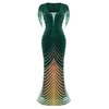 BABEYOND Women Mermaid Sequin Gown - Bodycon Maxi Prom Dress