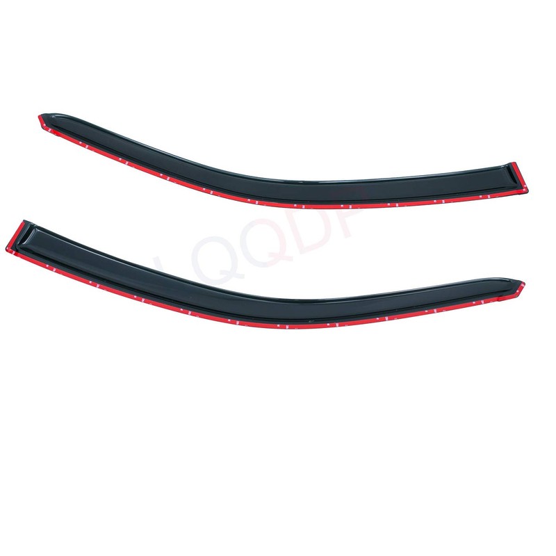 LQQDP Set of 2 Front JDM Smoke Sun/Rain Guard Outside