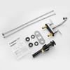 Bathroom Sink Faucet 4 Inch 2 Handle Centerset Brushed Nickel
