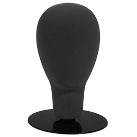 API A1 Pacific Inc. Styrofoam Foam black Wig mannequin head with holder base display hat glasses male female