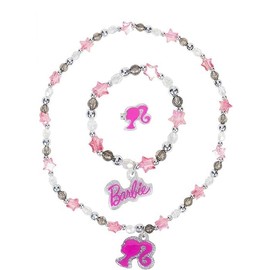 LUV HER Girls Jewelry Set - Dress up 3 Piece Toy Jewelry Box Set with Bead Necklace, Bracelet and Ring - Play Accessories - Ages 3+, No Gemstone