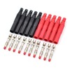 10Pcs Insulated Safety Straight Seal Protection Shrouded 4mm Banana Plugs