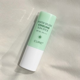 큐어알파 워터 스플래쉬 쿨링 선스틱 SPF50+ PA++++, 11g, 1개 Cure Alpha Water Splash Cooling Sun Stick SPF50+ PA++++, 11g, 1 piece