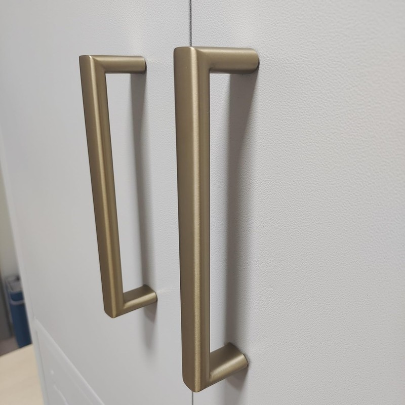 Aibeli 10 Pack Champagne Cabinet Pulls 6.3 inch(160mm) Oval Flat