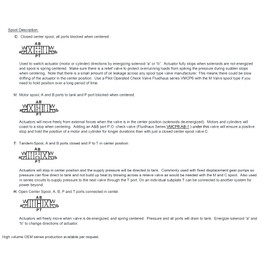 Hydraulic Valve Electric Solenoid, D03 (NG6) Wiring Box 21 GPM 4560 psi 3-Position 12VDC 24VDC 110VAC 220VAC, VSD6 series (T-A&B to Tank and P Blocked in Center Position, 24VDC)