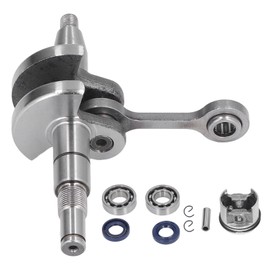 Crankshaft Piston Kit 37 mm Alloy Steel with High Load Capacity Chainsaw Crankshaft Set Replacement for MS170 017 Chainsaw