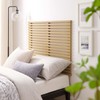 Modway Render Mid-Century Modern Wall-Mount Twin Headboard in Oak