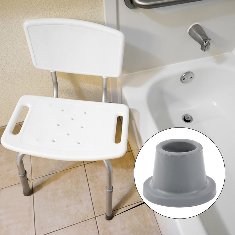 Heavy Duty Shower Chair Leg Caps 4 Pack - Replacement