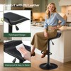 Adjustable Swivel Bar Stools Set of 2, Modern PU Leather