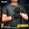 ihuan (X-Small) Ventilated Weight Lifting Gym Workout Gloves with Wrist