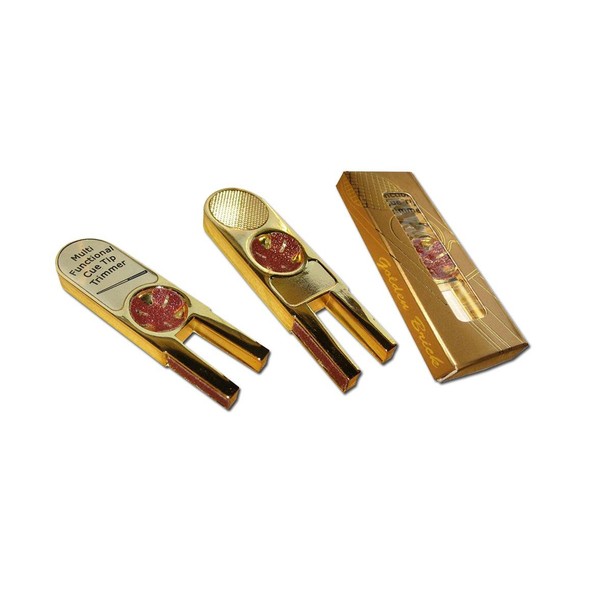 BornWinner [Value Pack] Golden Brick I Billiard Pool Cue Stick Tip Tool Shaper w/Refill Kit